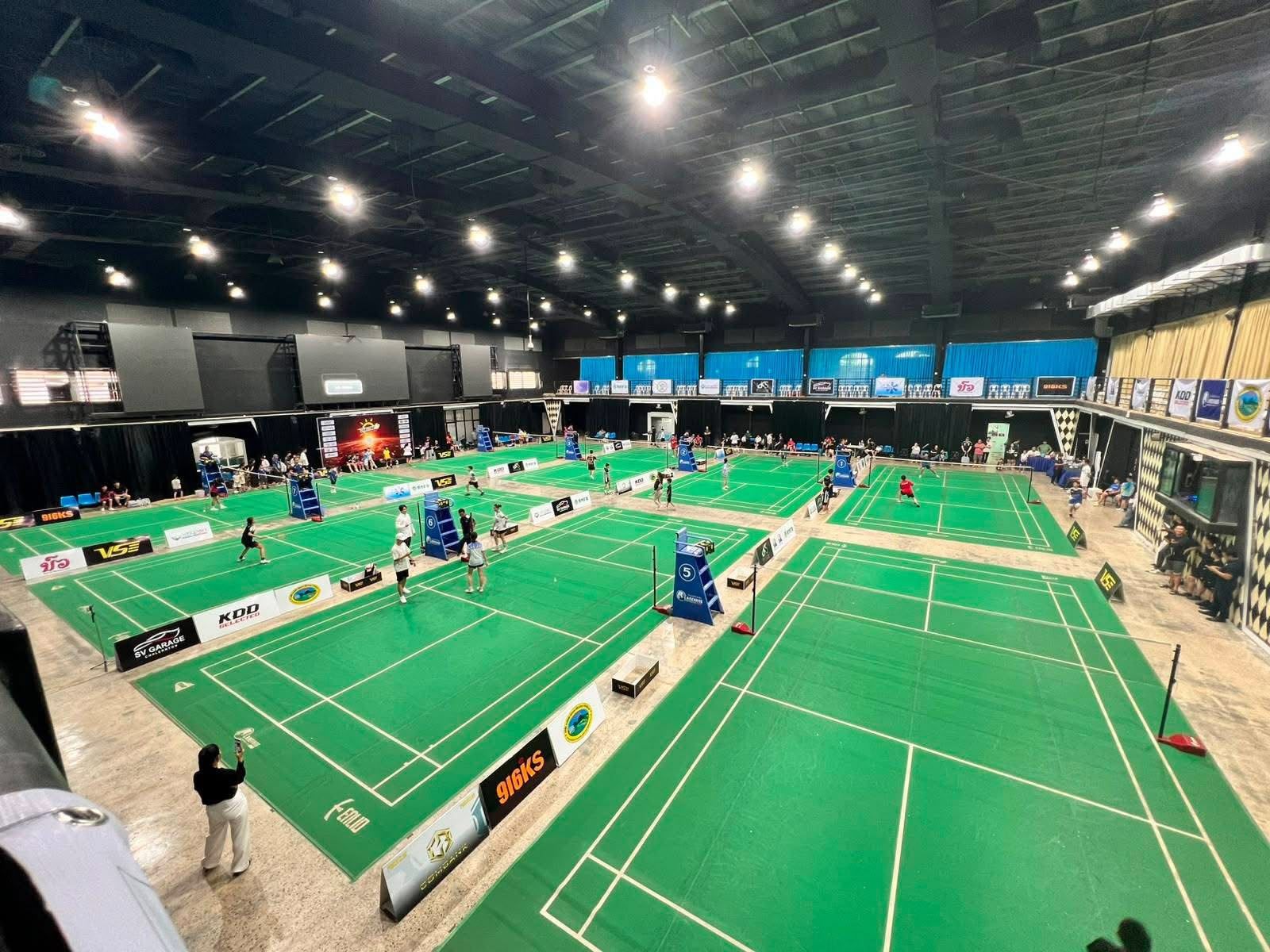 Main hall at Lanexang Badminton Center